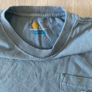 Men’s Carhatt crew neck t-shirt with pocket. Size Small